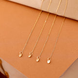 Handmade solid Gold cable Chain Bracelet