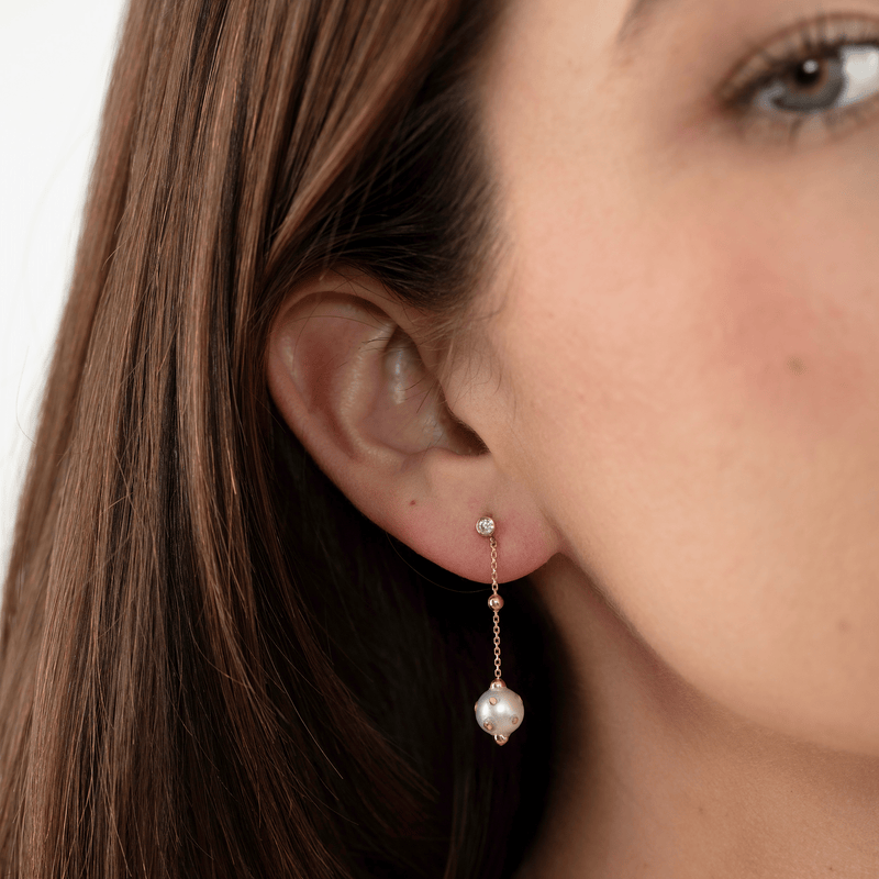 Dangle Pearl Earrings, Panni