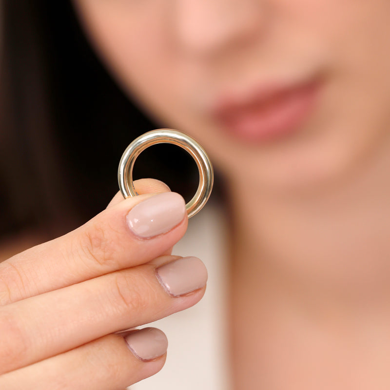 handmade solid gold bold ring