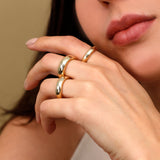 handmade chunky wedding band sizes