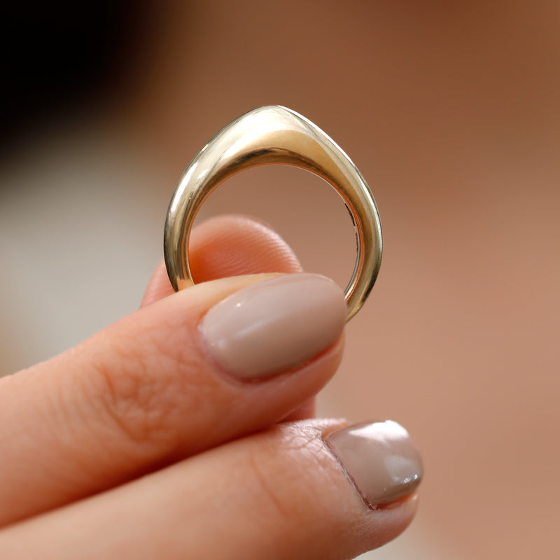 14K Gold Unique Ring, Not Hollow