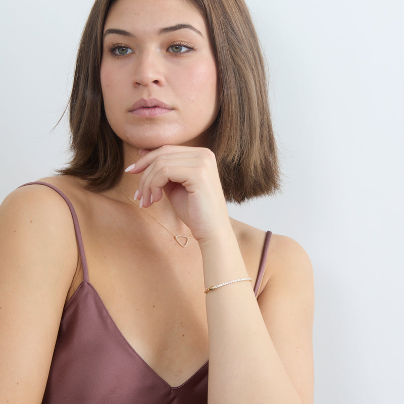 Natural Diamond Bangle, Melanie