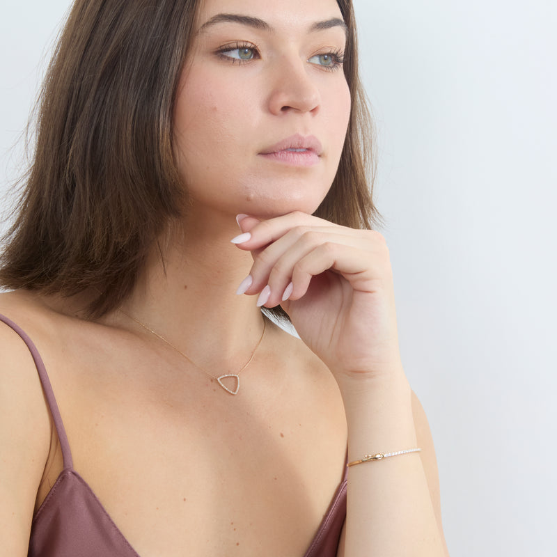 Natural Diamond Bangle, Melanie