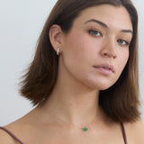 Gold Diamond Bubble Huggie, Caroline