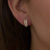 Leaf Branch Diamond Huggies, Emery