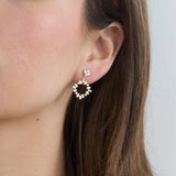 Baguette-Diamond Drop Earrings, Casey