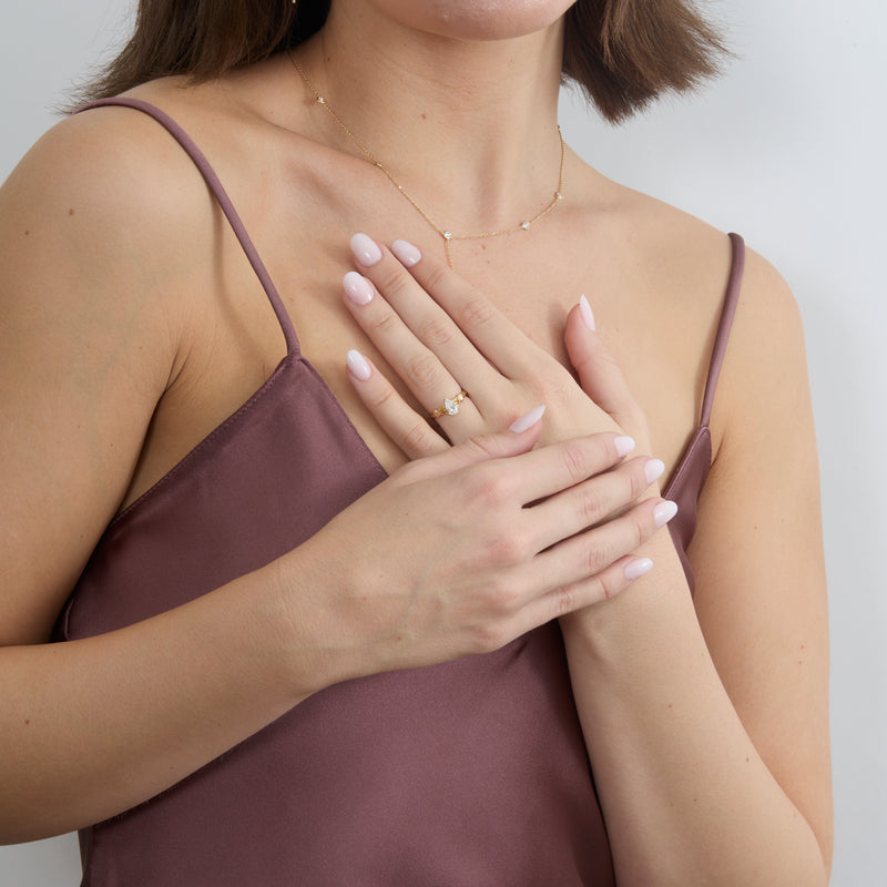 Timeless Pear-Cut Diamond Engagement Ring, Frances