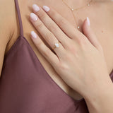 Oval Lab-Grown Diamond Engagement Ring, Stephanie