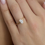 Oval Lab-Grown Diamond Engagement Ring, Stephanie
