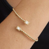 Cluster Setting Diamond Bangle