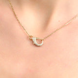 Diamond Lobster Clasp Enhancer Necklace, Eila