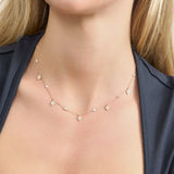 Diamond Kite Charm Necklace, Adalee