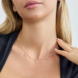 Diamond Kite Charm Necklace, Adalee