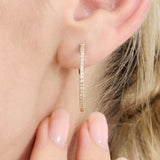35 mm Inside-Out Natural Diamond Hoops, Kylee