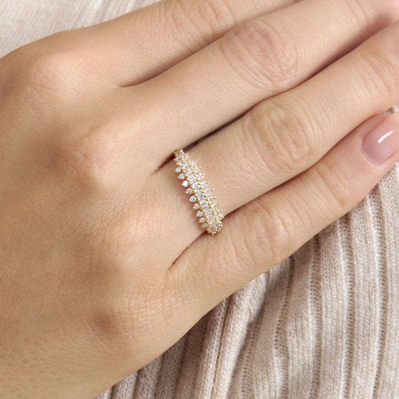 Unique Diamond Cluster Ring, Tiana