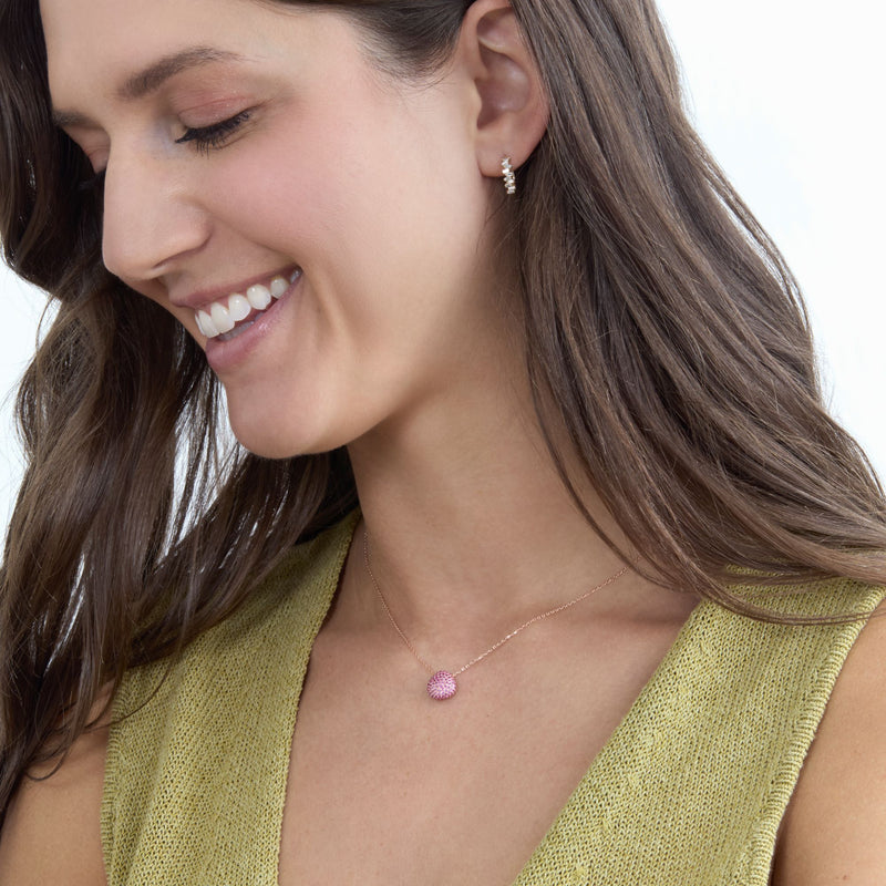 Ruby Cluster Necklace, Gita