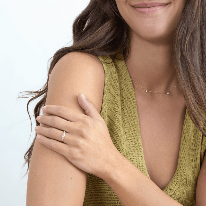 Pink Sapphire Engagement Ring, Onika