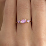 Pink Sapphire Engagement Ring, Onika