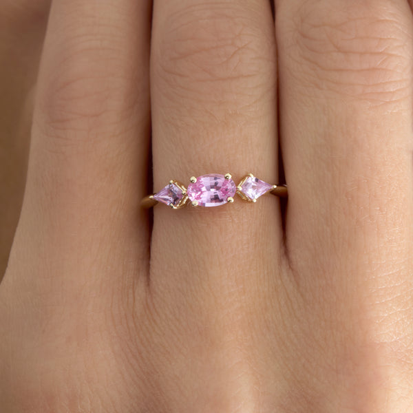 Pink Sapphire Engagement Ring, Onika