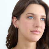 Lab-Grown Oval Sapphire Stud Earrings, Zafira