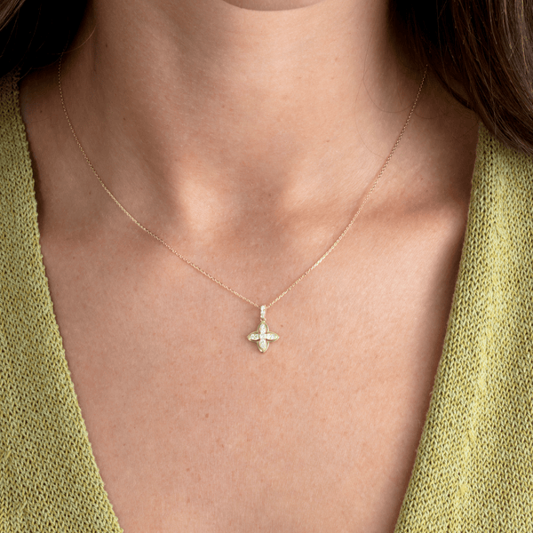 Diamond Clover Necklace, Rosie