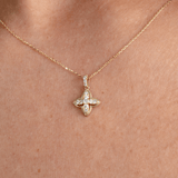 Diamond Clover Necklace, Rosie