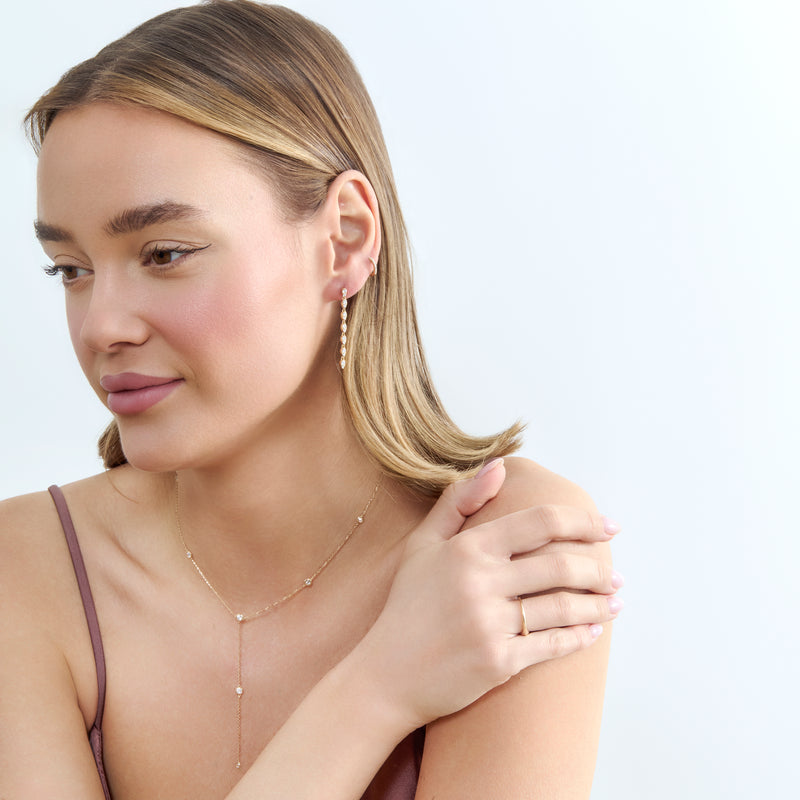 Diamond Dangle Earrings, Wynter