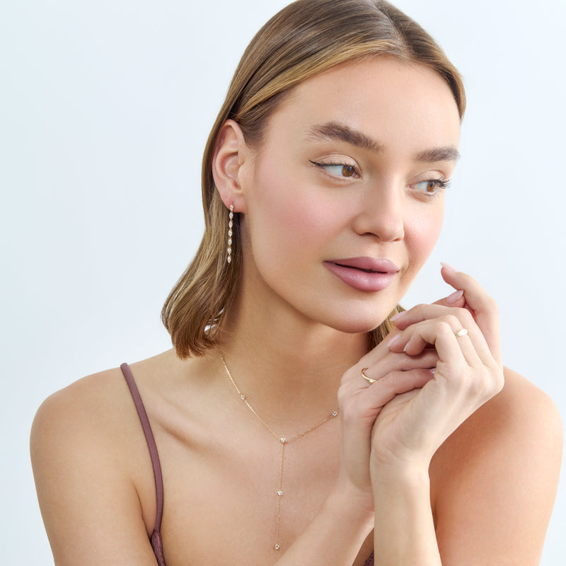 Diamond Dangle Earrings, Wynter