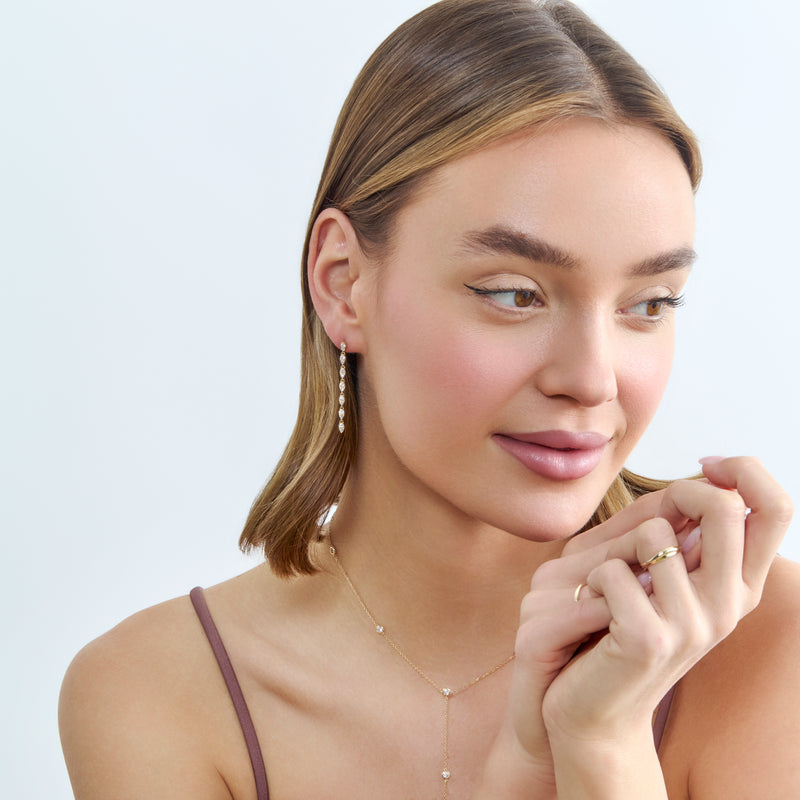 Diamond Dangle Earrings, Wynter