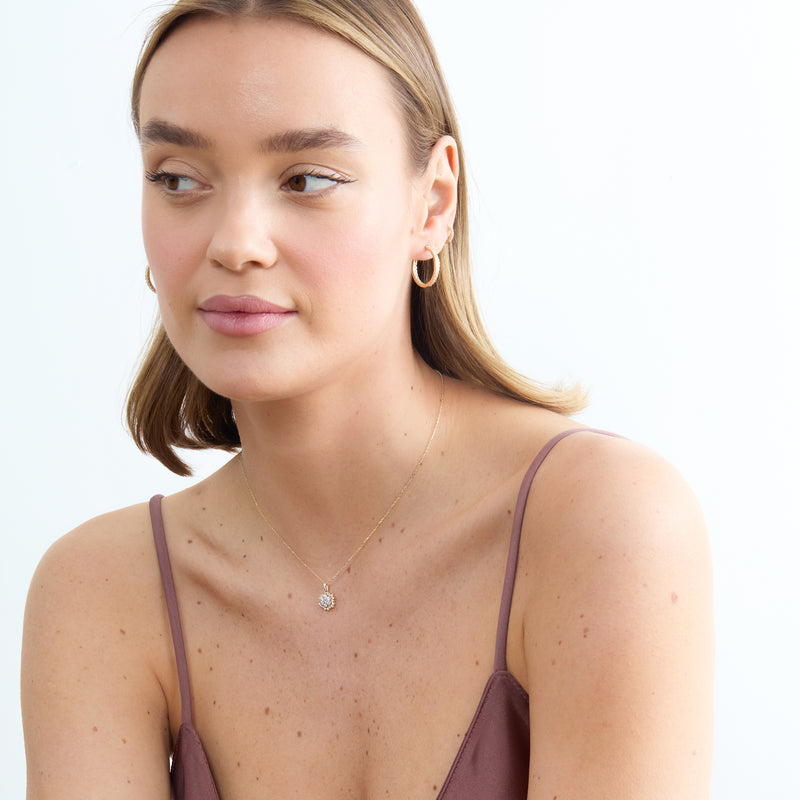 Diamond Starburst Pendant Necklace, Dream