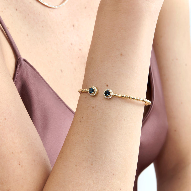 London Topaz Cuff Bracelet, Nura