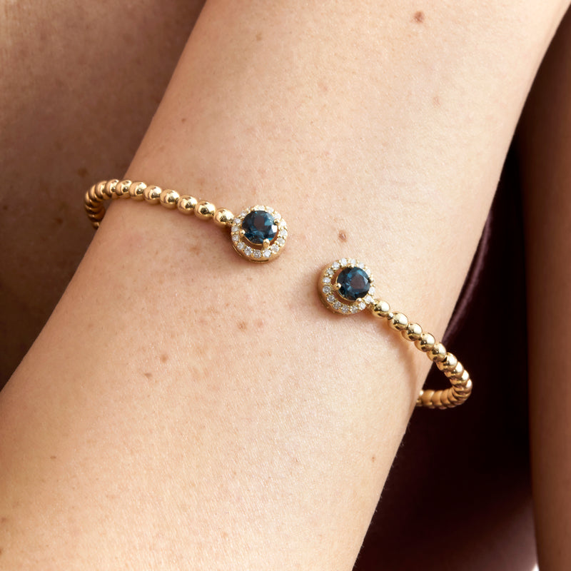 London Topaz Cuff Bracelet, Nura