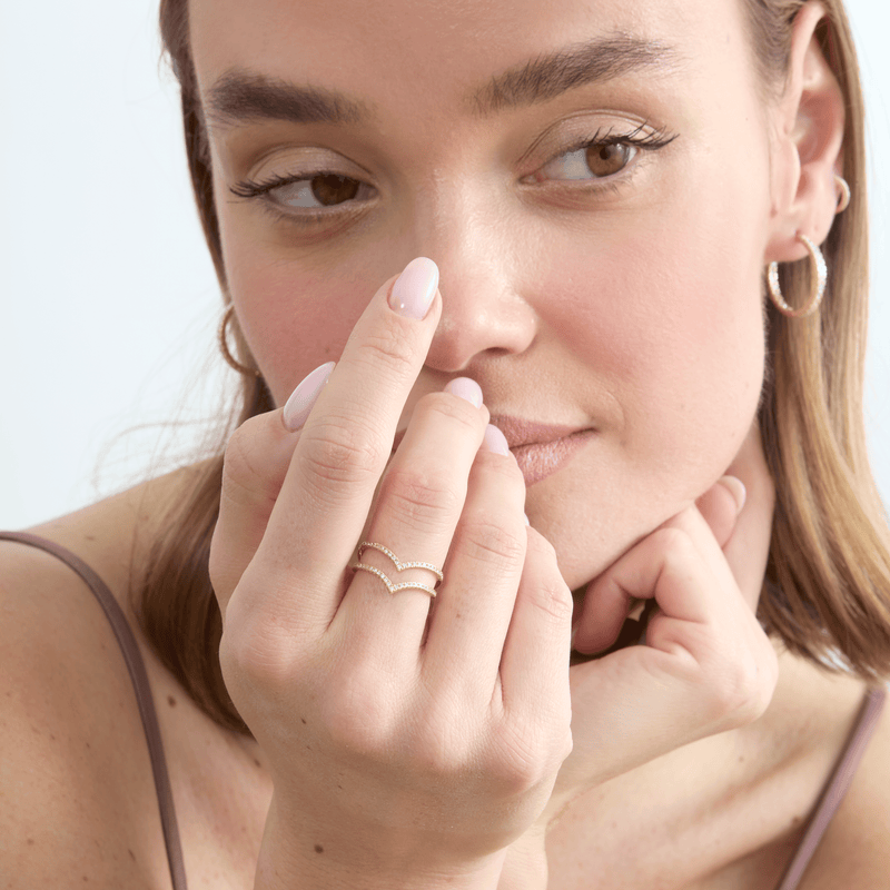 Double V Diamond Ring, Val