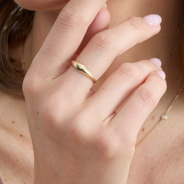 Unique Gold Dome Ring, Rylan