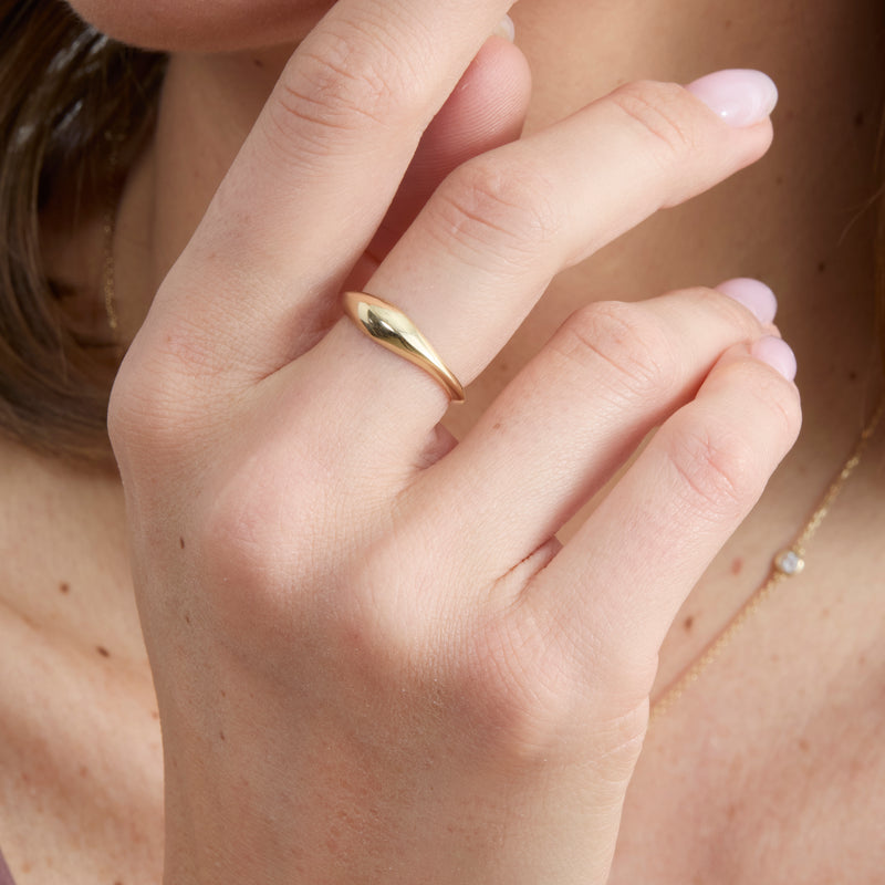 Unique Gold Dome Ring, Rylan