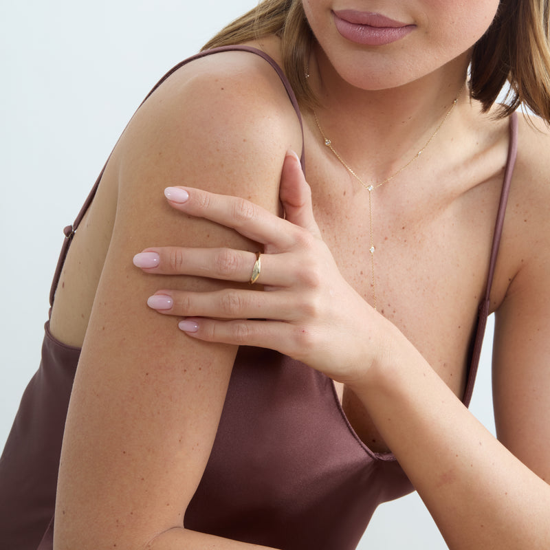Unique Plain Gold Ring, Joanne