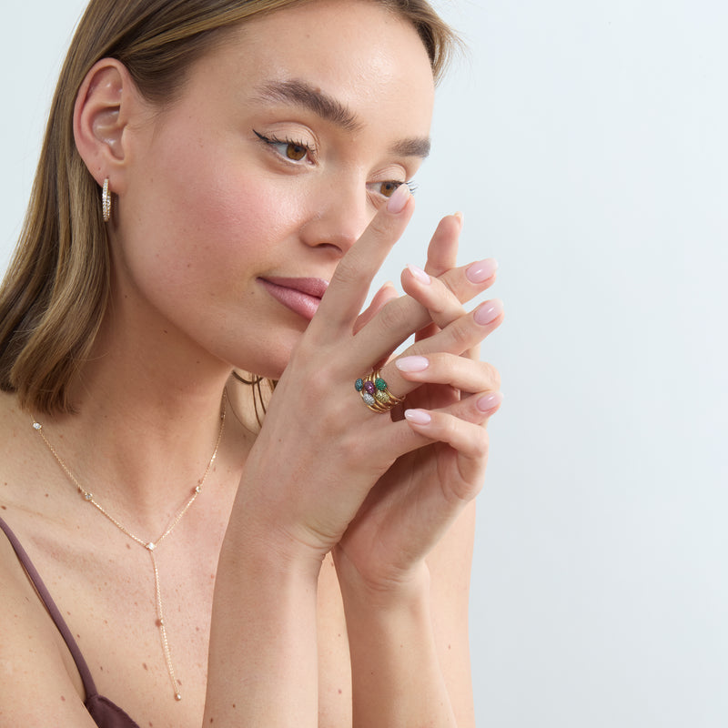 Mini Dome Stackable Ring, Uzma