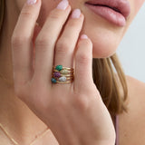 Mini Dome Stackable Ring, Uzma