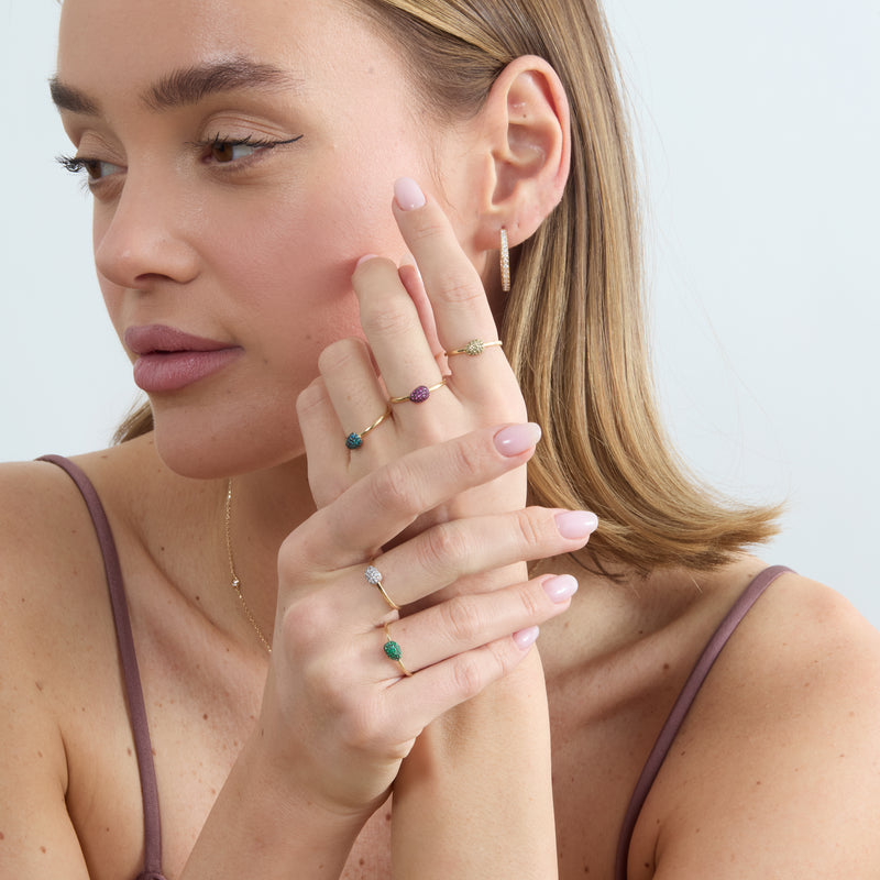Mini Dome Stackable Ring, Uzma