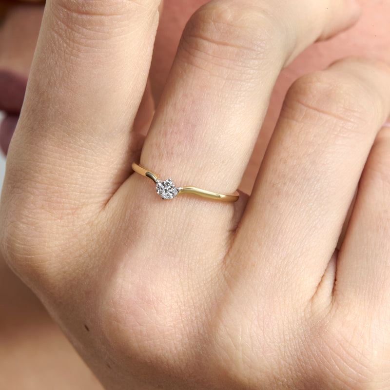 Diamond Cluster Nesting Ring, Azulik