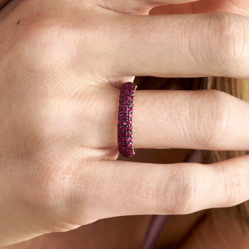 Ruby Pave Dome Ring, Gem