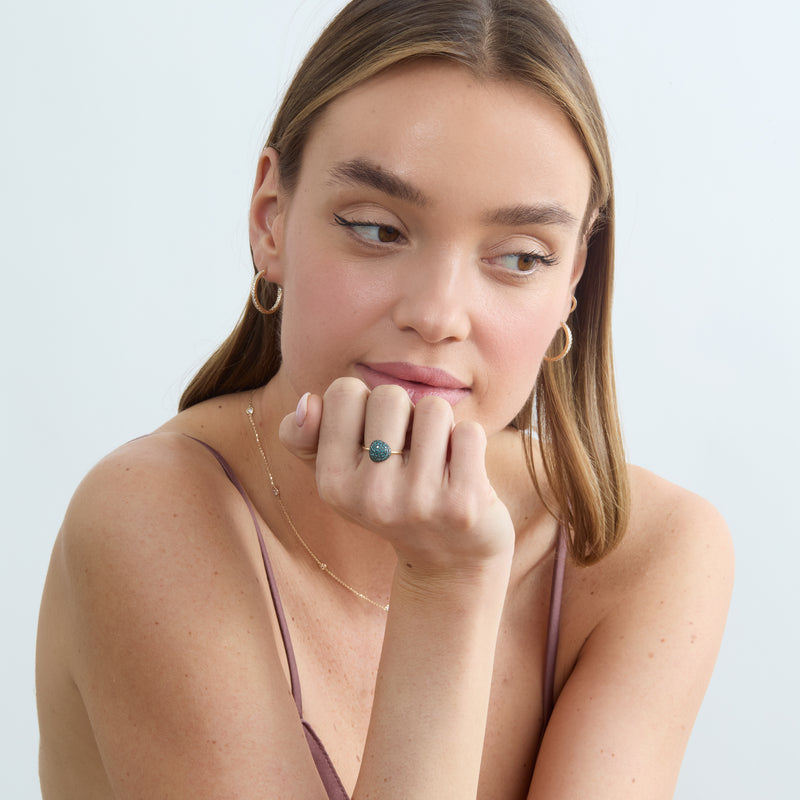 Blue Diamond Ring