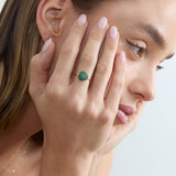 Statement Emerald Pave Ring, Gita