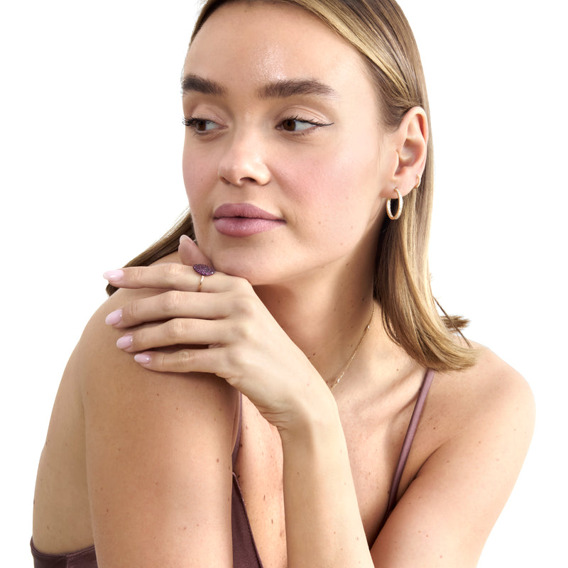 Long Ruby Pave Ring, Rahma