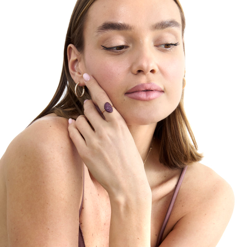 Long Ruby Pave Ring, Rahma