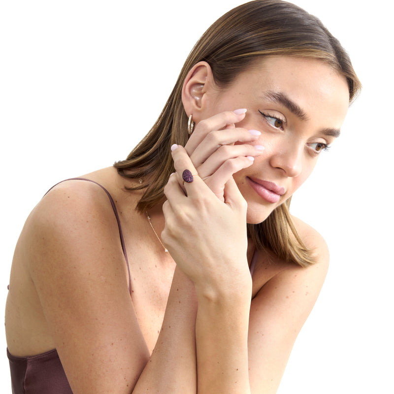 Long Ruby Pave Ring, Rahma