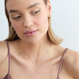 Lab-Grown Diamond Bezel Station Necklace, Remington