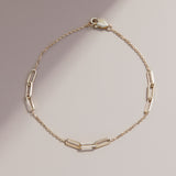 Paperclip Cable Chain Bracelet