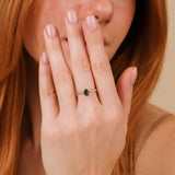 prong set april and september birthstone ring