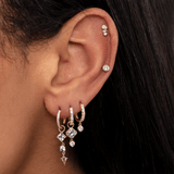 Natural Gemstone Earring Charms, Hanga